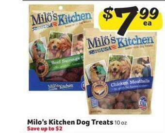 Winn Dixie Milo's kitchen dog treats offer