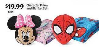 Aldi Character pillow and blanket set offer