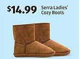 Aldi Serra ladies' cozy boots offer