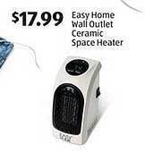 Aldi Easy home wall outlet ceramic space heater offer