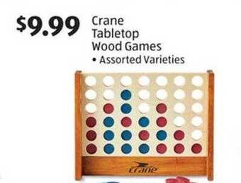 Aldi Crane tabletop wood games offer