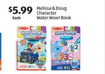 Aldi Melissa & doug character water wow! book offer