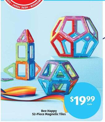 Aldi Bee happy 52-piece magnetic tiles offer
