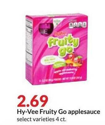 Hy-Vee Hy-vee fruity go applesauce offer