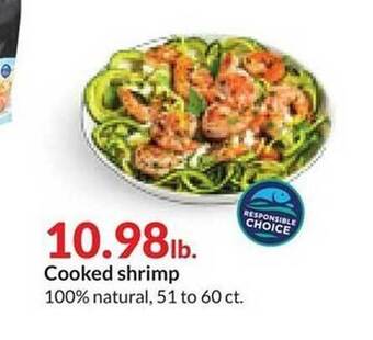 Hy-Vee Cooked shrimp offer