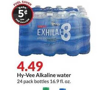Hy-Vee Hy-vee alkaline water offer