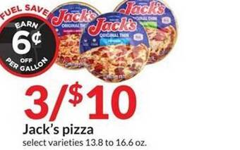 Hy-Vee Jack's pizza offer