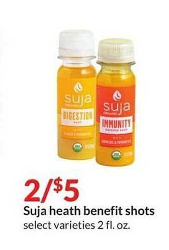 Hy-Vee Suja heath benefit shots offer