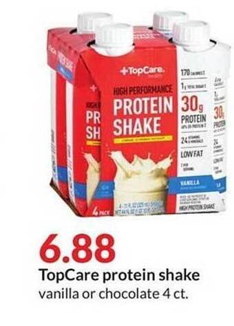 Hy-Vee Topcare protein shake offer