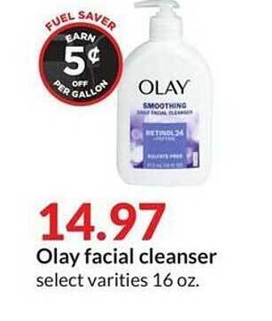 Hy-Vee Olay facial cleanser offer
