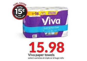 Hy-Vee Viva paper towels offer
