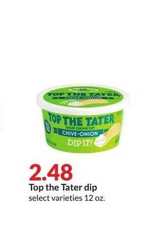 Hy-Vee Top the tater dip offer