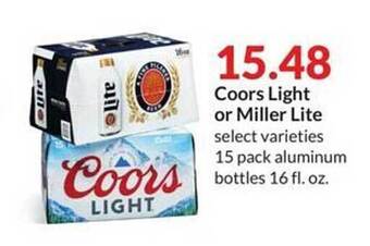 Hy-Vee Coors light or miller lite offer
