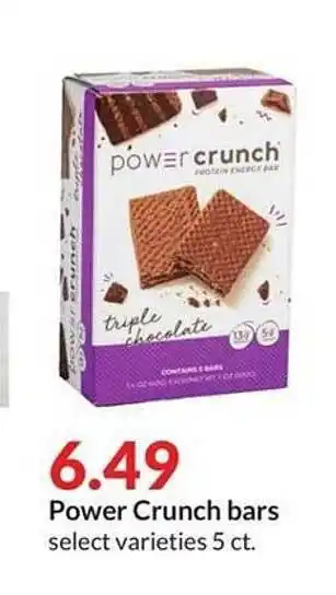Hy-Vee Power crunch bars offer