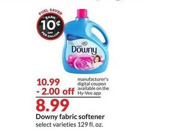 Hy-Vee Downy fabric softener offer