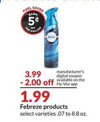 Hy-Vee Febreze products offer