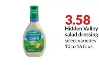 Hy-Vee Hidden valley salad dressing offer