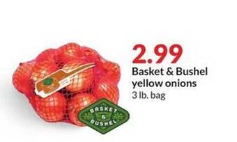 Hy-Vee Basket & bushel yellow onions offer