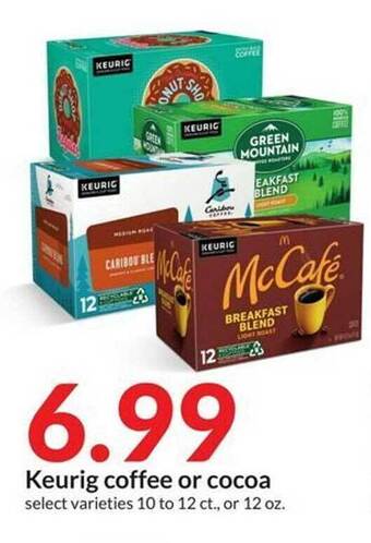 Hy-Vee Keurig coffee or cocoa offer