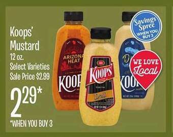 Jewel-Osco Koops' mustard offer