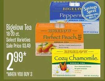 Jewel-Osco Bigelow tea offer