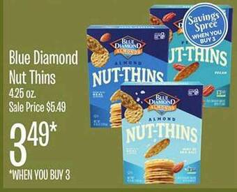 Jewel-Osco Blue diamond nut thins offer