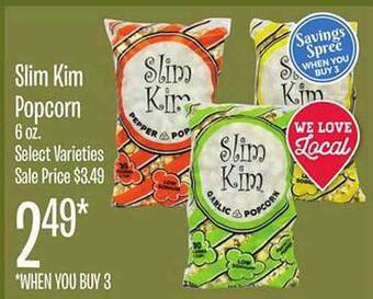 Jewel-Osco Slim kim popcorn offer