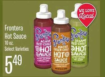 Jewel-Osco Frontera hot sauce offer