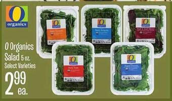 Jewel-Osco O organics salad offer