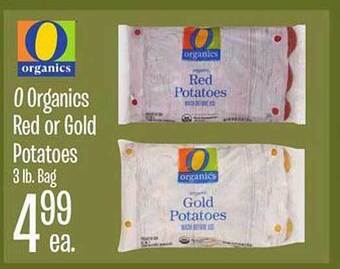 Jewel-Osco O organics red or gold potatoes offer