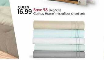 Bealls Cathay home microfiber sheet sets offer