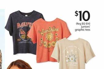 Bealls Juniors' graphic tees offer