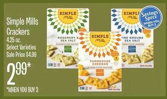 Jewel-Osco Simple mills crackers offer