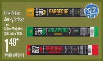Jewel-Osco Chef's cut jerky sticks offer