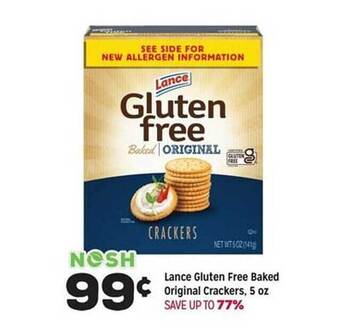 Grocery Outlet Lance gluten free baked original crackers offer