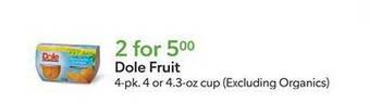 Publix Dole fruit offer