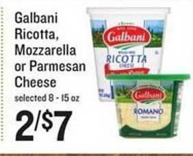 Lowes Foods Galbani ricotta, mozzarella or parmesan cheese offer