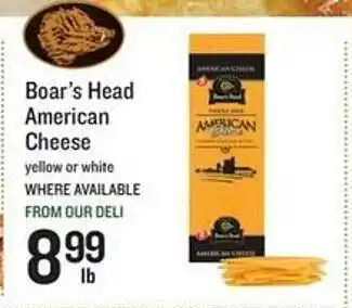 Lowes Foods Boar's head american cheese offer
