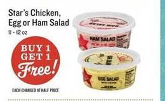 Lowes Foods Star's chicken, egg or ham salad offer