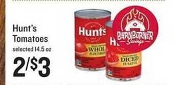 Lowes Foods Hunt's tomatoes offer
