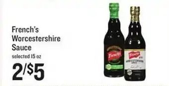 Lowes Foods French's worcestershire sauce offer