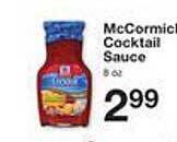 Price Chopper Mccormick cocktail sauce offer