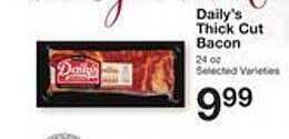 Price Chopper Daily's thick cut bacon offer