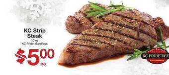 Price Chopper Kc strip steak offer