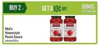Lowes Foods Mid's homestyle pasta sauce offer