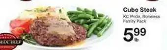 Price Chopper Cube steak offer