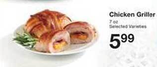 Price Chopper Chicken griller offer