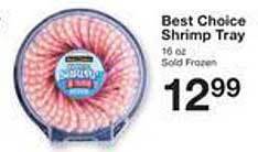 Price Chopper Best choice shrimp tray offer