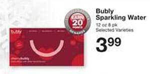 Price Chopper Bubly sparkling water offer
