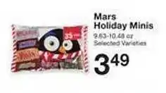 Price Chopper Mars holiday minis offer